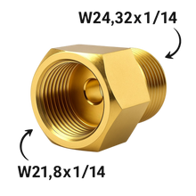 adaptateur W24.32x1/14 (mâle) vers W21.8x1/14 (femelle) - Le Comptoir du Soudeur