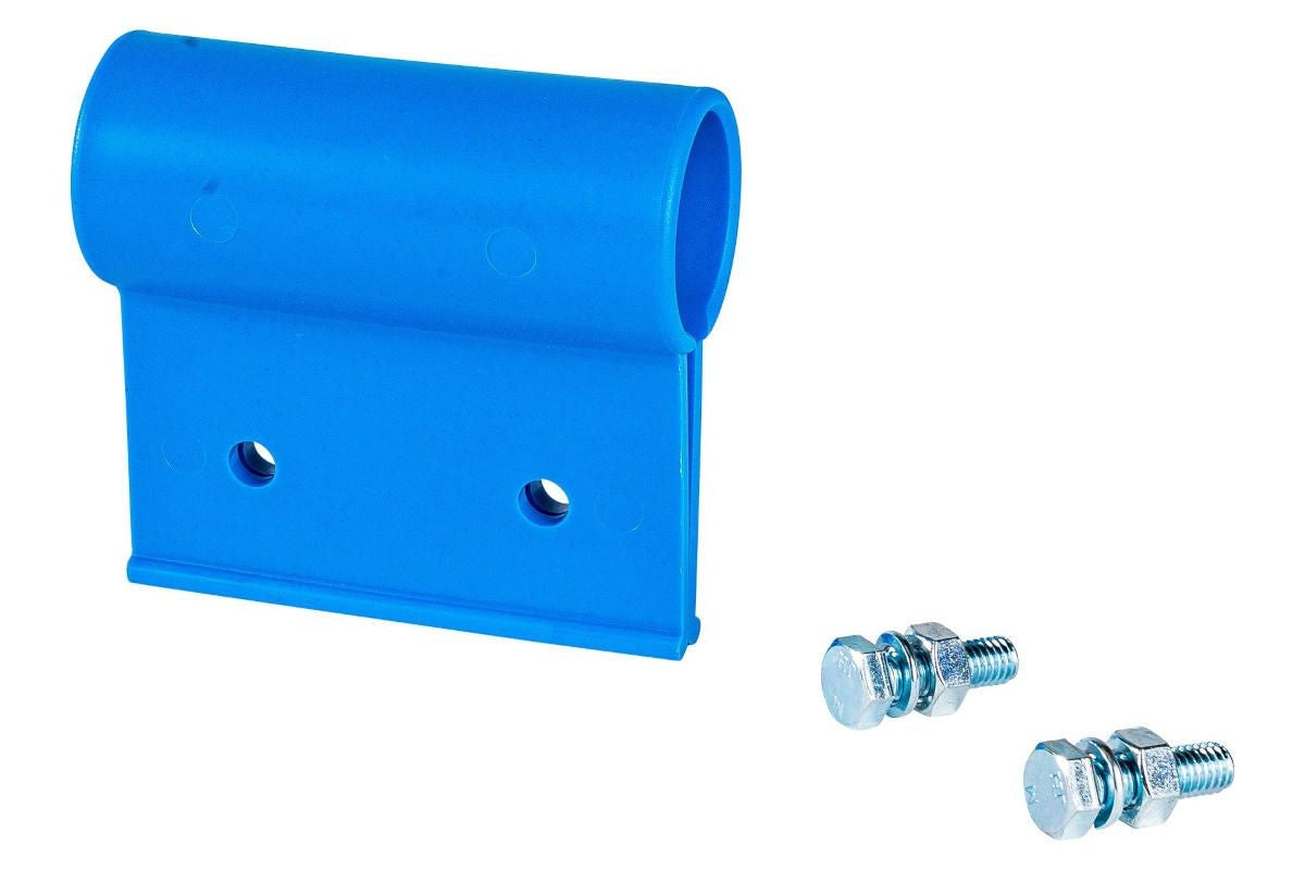Bride de suspension en plastique bleu pour lanières 200 mm [lot de 10 pièces]