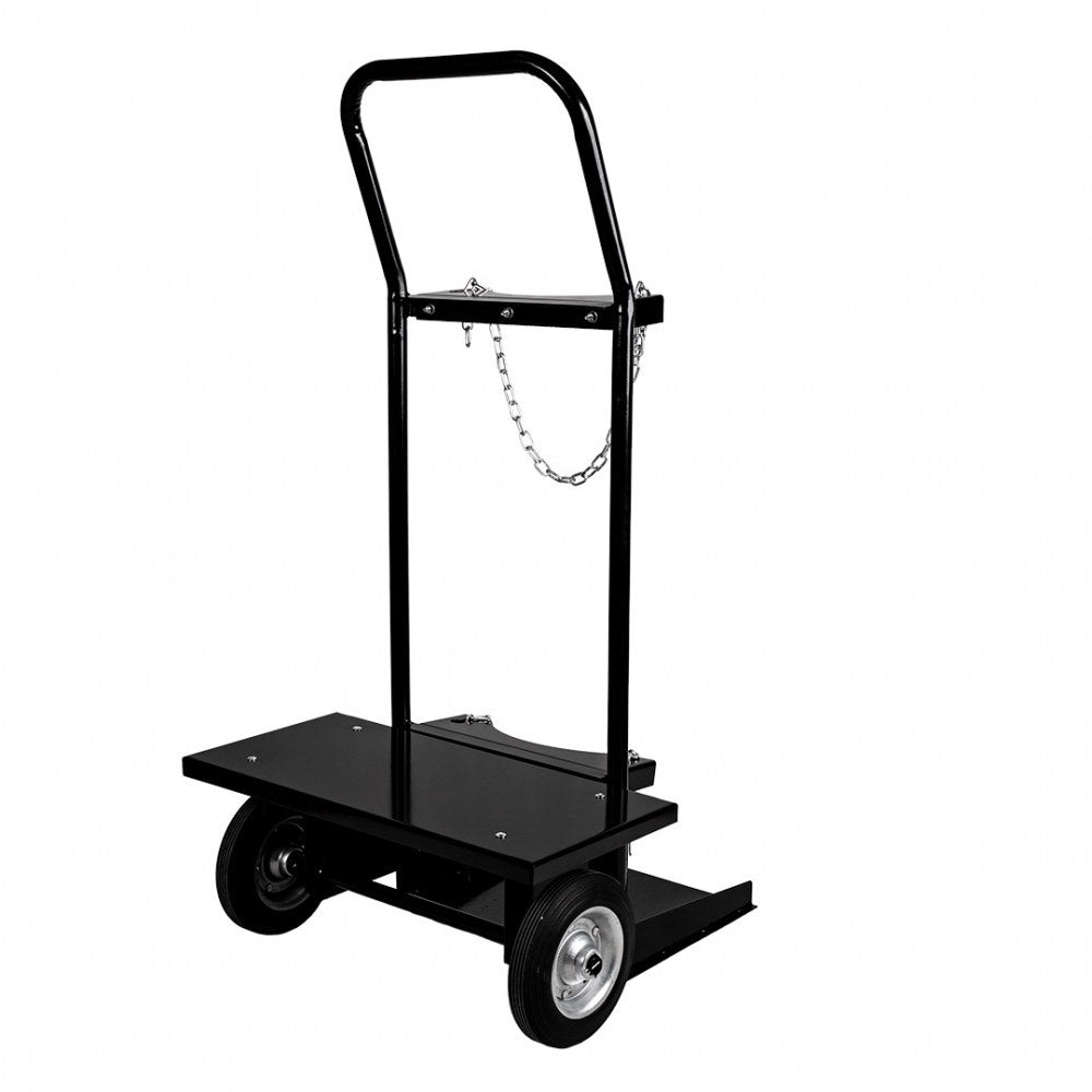 Chariot de soudage 2 roues - capacité 115kg, support bouteille de gaz, dimensions 570x378x1090mm  - [la pièce]