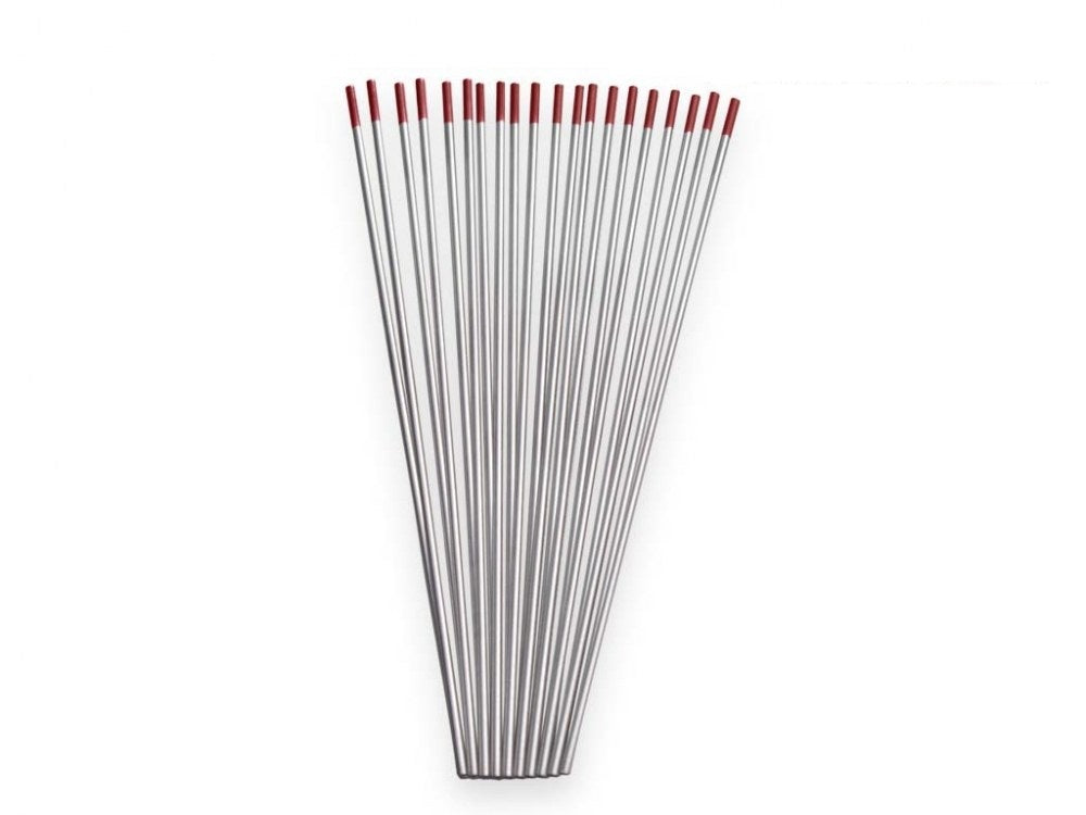 Electrode tungstène WTh20 rouge 4,0 × 175 mm -[le lot de 10 pièces]
