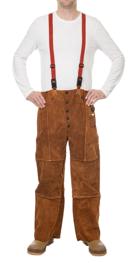 Pantalon de soudeur en cuir croûte taille L - [la pièce]