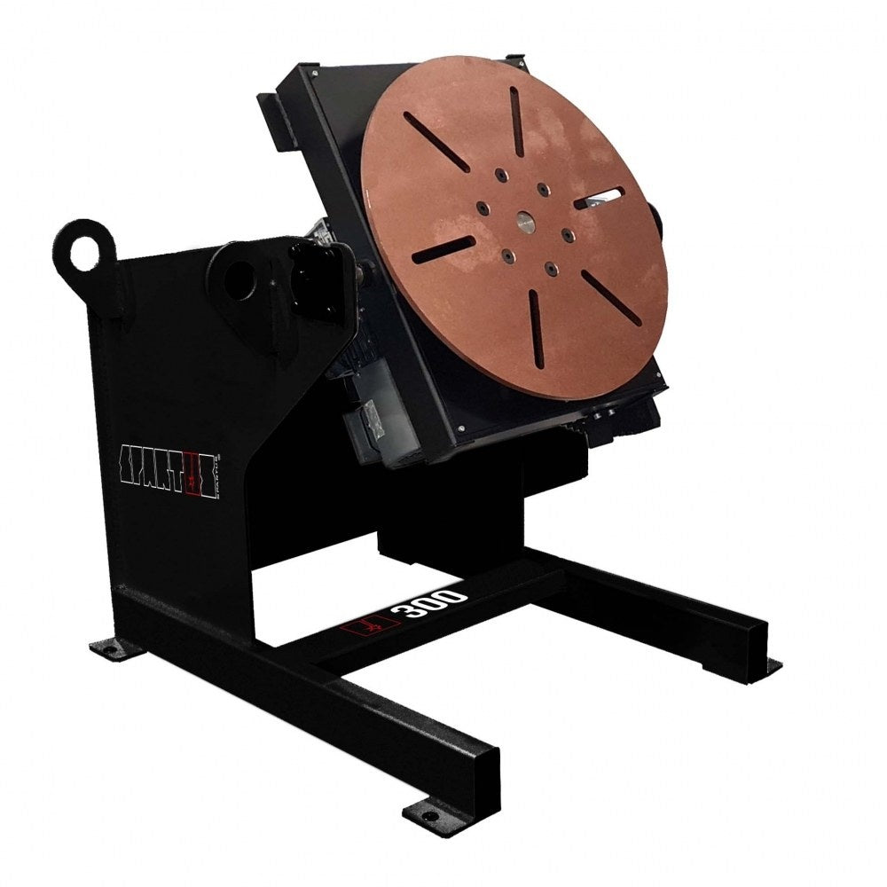 Positionneur de soudage 300kg avec table inclinable 90°/130° - diamètre plateau 600mm/800mm, rotation 0.12 à 1.2 r/min - alimentation 380V triphasé - [la pièce]