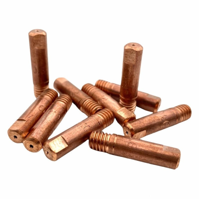 Tube contact M6x25mm Alu ø 1,0mm pour torche MIG/MAG 15- [le lot de 10 pièces]