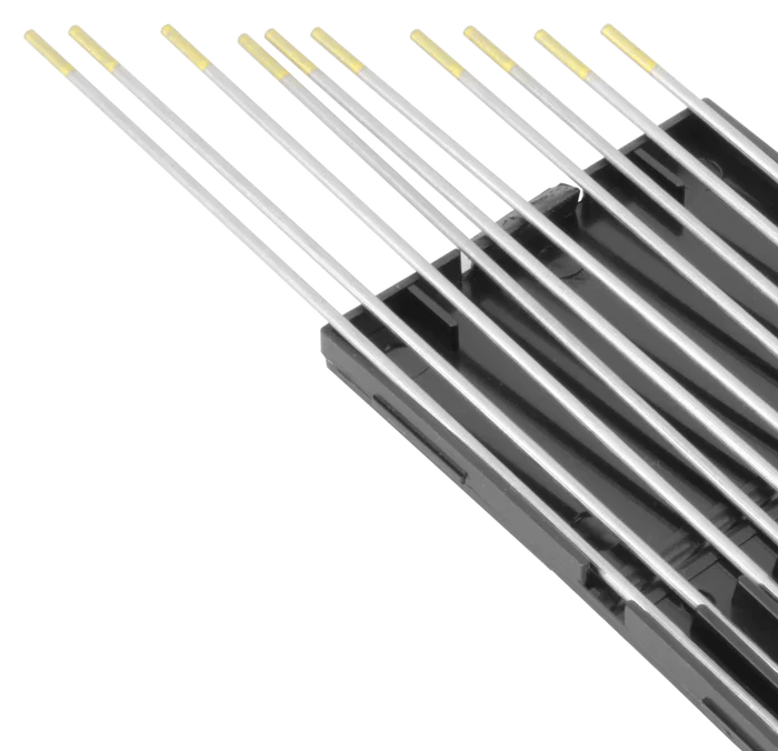 Lot de 10 électrodes en tungstène doré - 1.5% de lanthane - Le Comptoir du Soudeur