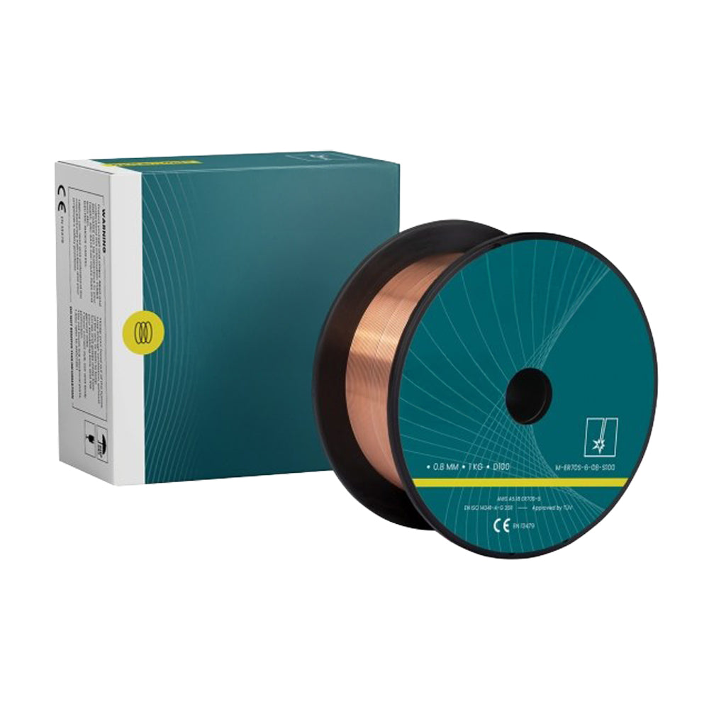 Fil Acier SG2 - La bobine de 01 kg avec entraxe de fixation de 55 mm - ø 0.6 à 1.0 mm - Le Comptoir du Soudeur
