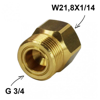Adaptateur détendeur gaz W21.8 x 1/14 vers G 3/4 - Le Comptoir du Soudeur