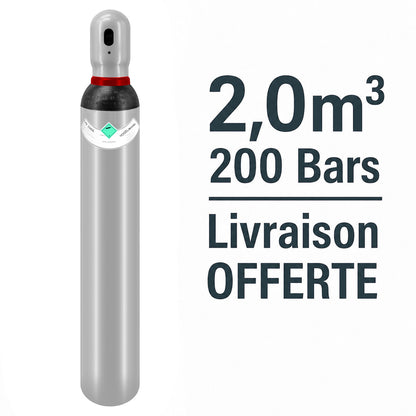 Bouteille Gaz de soudure 5% Hydrogène 95% Azote Sans Contrat B10, 2,0m³ - [1pc]