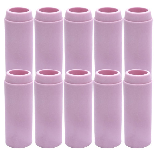 Buse céramique standard #8 pour torche TIG SR-17/18/26 - L 47mm - ø 12,8mm - Lot de 10 pièces - Le Comptoir du Soudeur