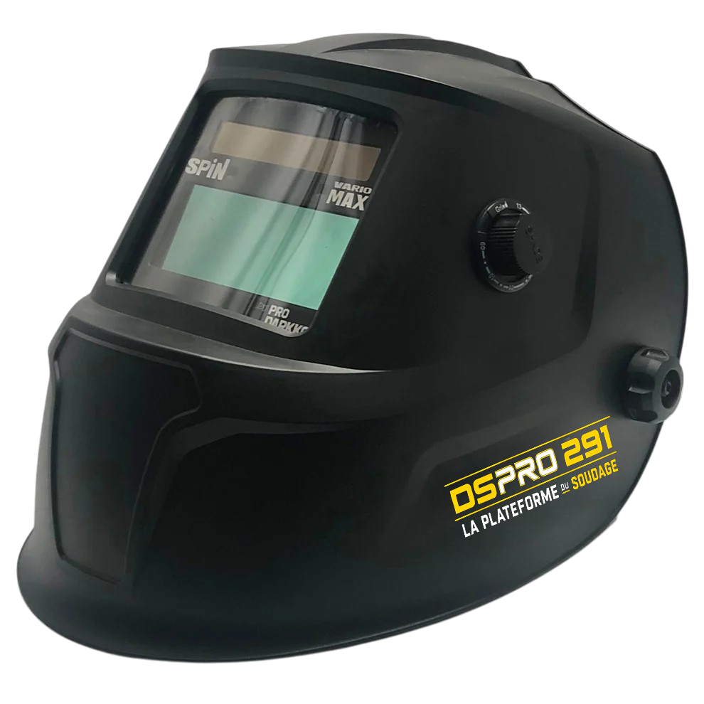 Masque de soudage DSPRO 290 - 2 capteurs réglages extérieurs - teinte 4/9-13 variable - Garantie 3 ans - [1pc]