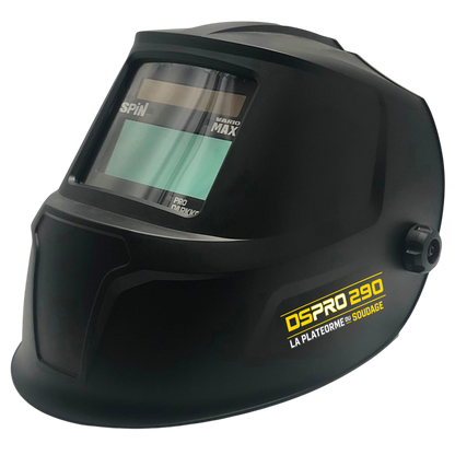 Masque de soudage DSPRO 290 - 2 capteurs réglages intérieurs - teinte 4/9-13 variable - Garantie 3 ans