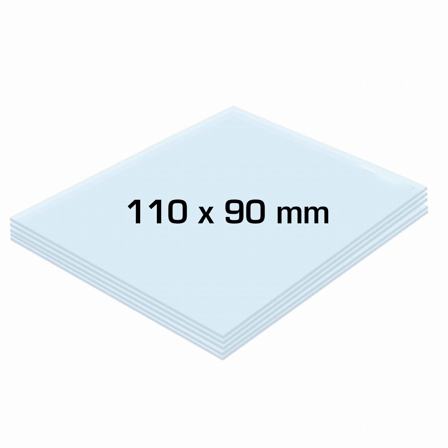 Ecran polycarbonates EXTERIEUR 110 x 90 mm - UNIVERSEL - [10pcs]