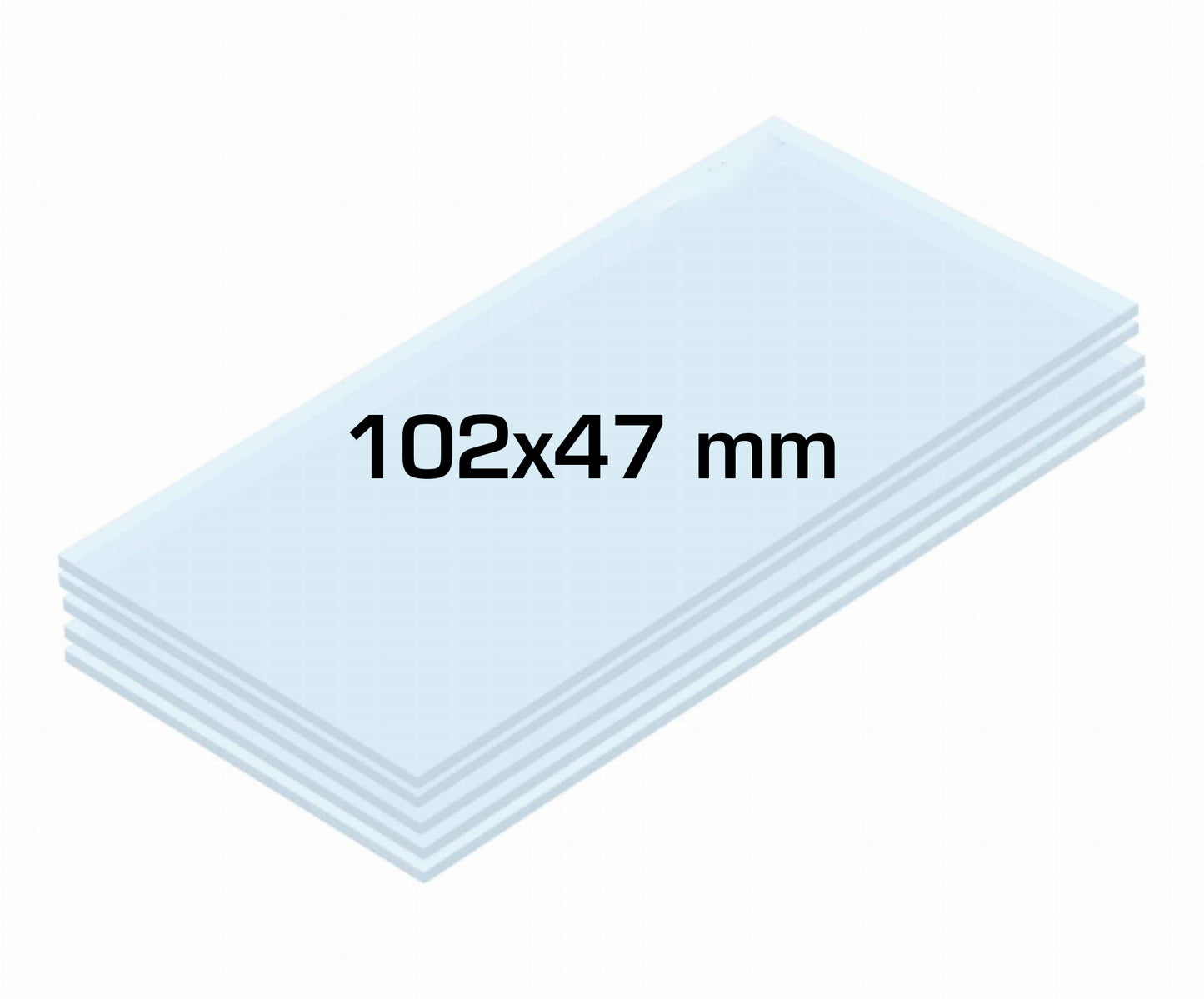Ecrans polycarbonates intérieurs 102 x 47 mm adaptables ESAB WARRIOR  - [10pcs]