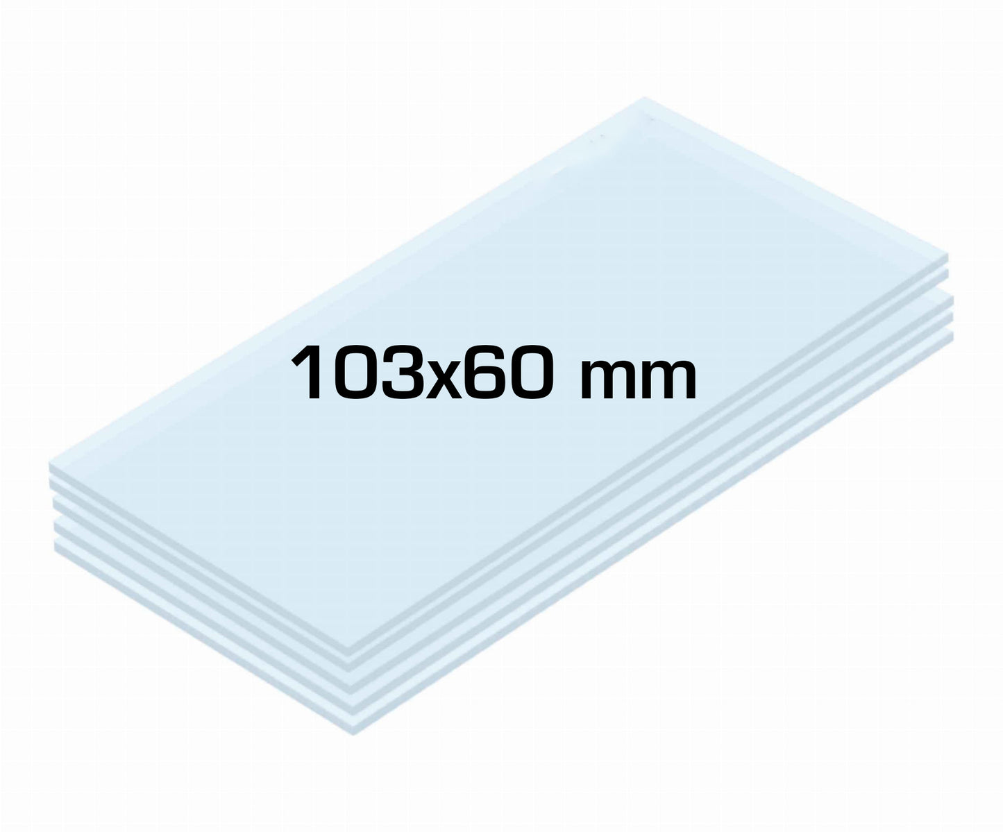 Écrans polycarbonates intérieur 103x60 mm adaptable sur ESAB ARISTOTECH - Lot de 10 pièces (Copie)