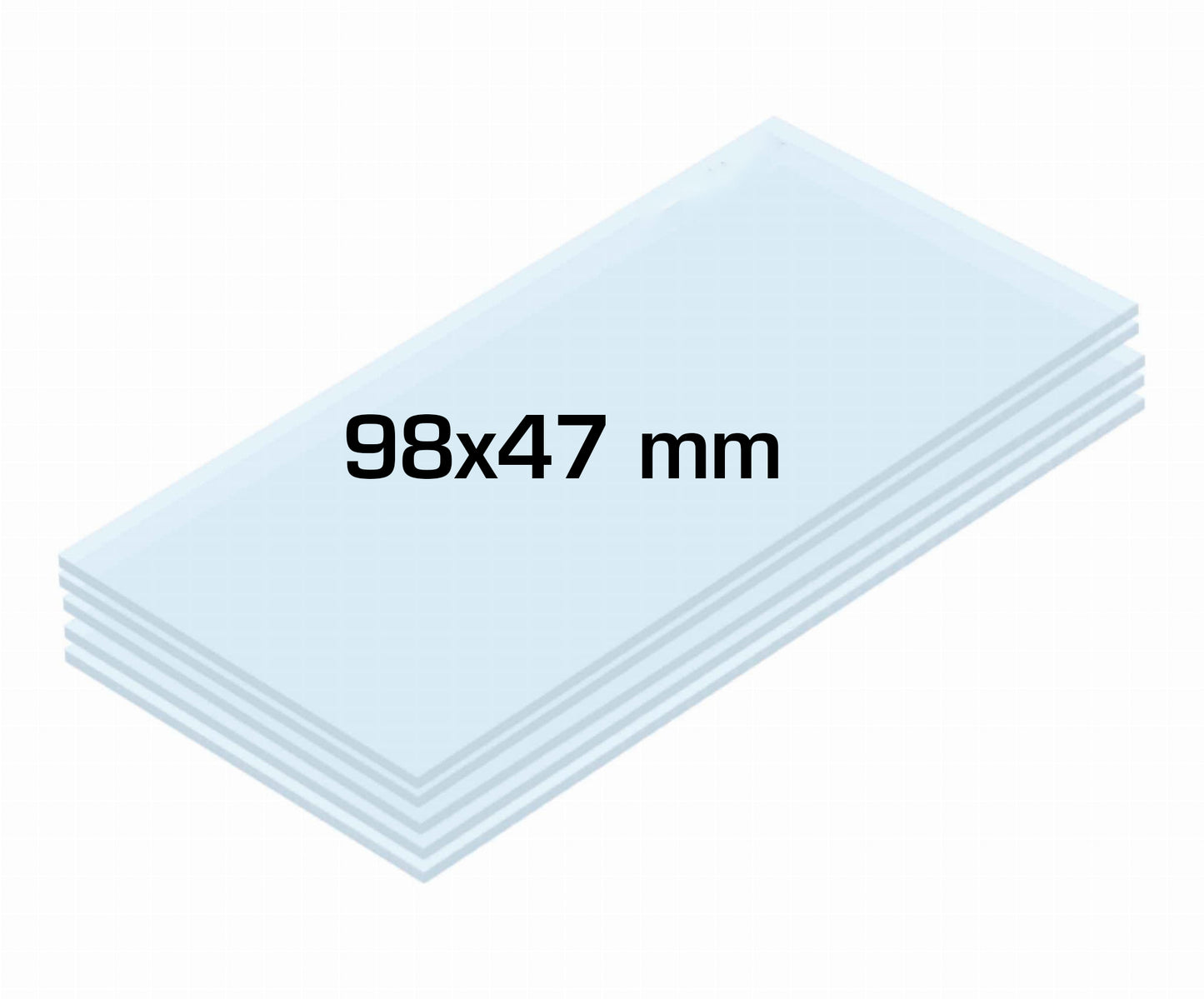 Ecrans polycarbonates intérieurs 98 x 47 mm adaptable sur masque ESAB SWARM A10, A20 - [10pcs]