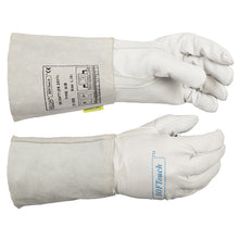Gants de soudage TIG blancs en cuir de fleur bovine - Le Comptoir du Soudeur