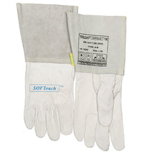 Gants de soudage TIG blancs en cuir de fleur bovine - Le Comptoir du Soudeur
