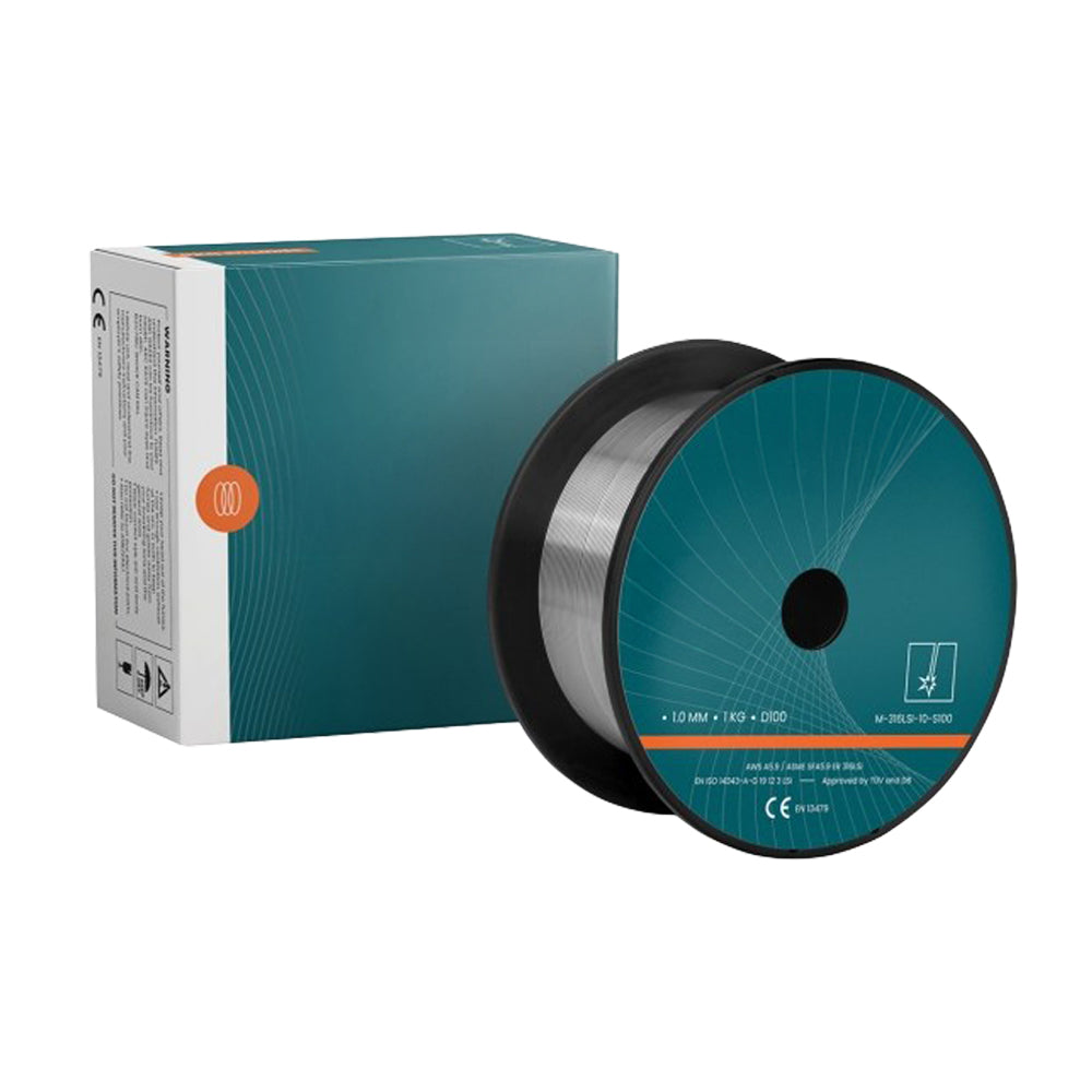 Fil Inox 316LSi - La bobine de 01 kg avec entraxe de fixation de 55 mm - ø 0.8 à 1.2 mm - Le Comptoir du Soudeur