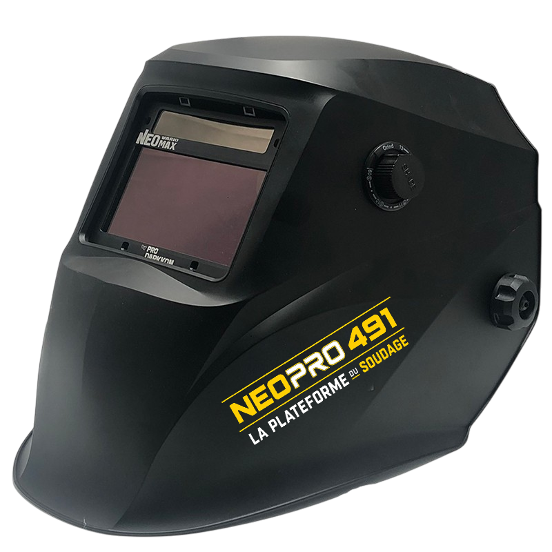 Masque de soudage NEOPRO 491 - 4 capteurs réglages extérieurs - teinte 4/9-13 variable - Garantie 3 ans