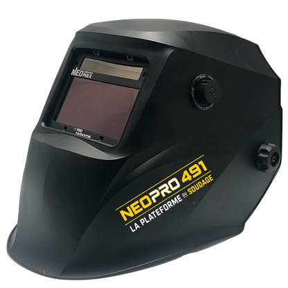 Masque de soudage NEOPRO 491 - 4 capteurs réglages extérieurs - teinte 4/9-13 variable - Garantie 3 ans
