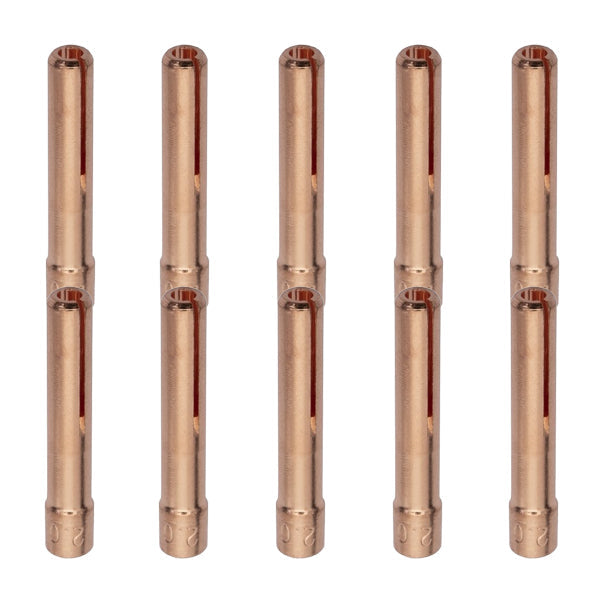 Pince porte électrode standard pour torche TIG SR-9/20 - L 25mm - ø 2mm - Lot de 10 pièces - Le Comptoir du Soudeur