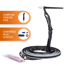 Torche TIG SR-20 - Corps fixe/flex - 4m/8m - Refroidi eau - Le Comptoir du Soudeur