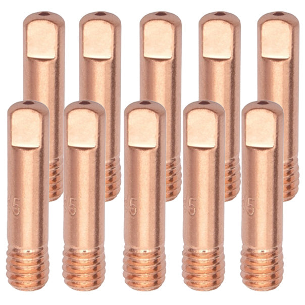 Tube contact acier pour torche MIG/MAG MB-15 - M6x25 mm - Lot de 10 pièces - Le Comptoir du Soudeur