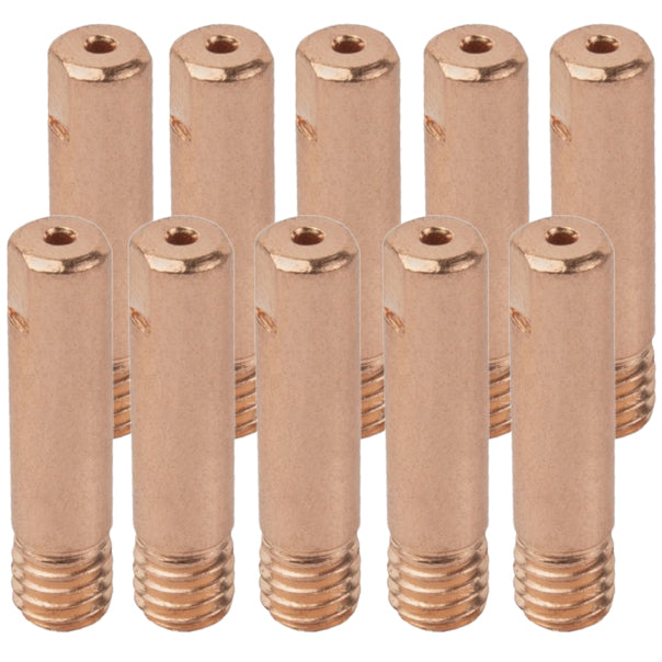 Tube contact aluminium pour torche MIG/MAG MB-15 - M6x25 mm - Lot de 10 pièces - Le Comptoir du Soudeur