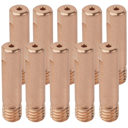 Tube contact aluminium pour torche MIG/MAG MB-15 - M6x25 mm - Lot de 10 pièces - Le Comptoir du Soudeur