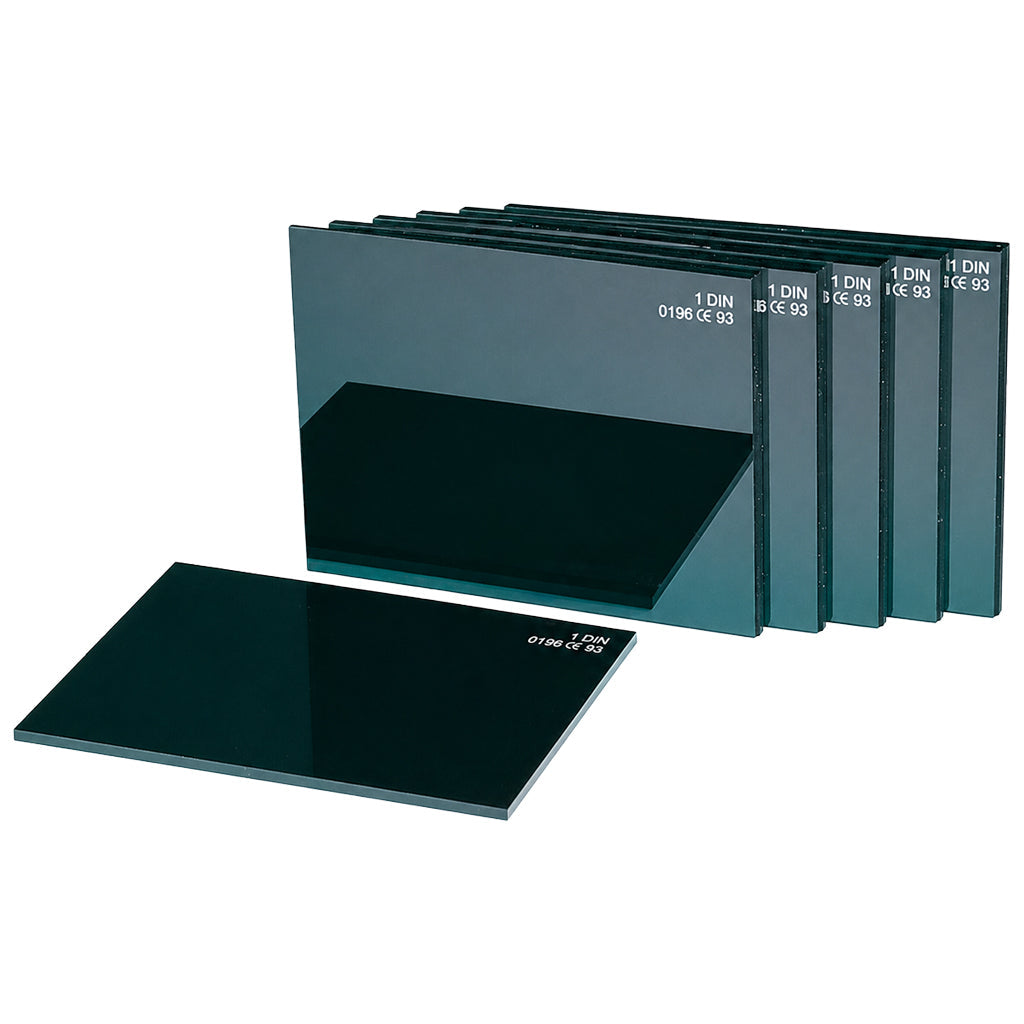 Verre minéral noir 110 x 55 mm – Teinte 5 à 14 - Le lot de 5 - Le Comptoir du Soudeur