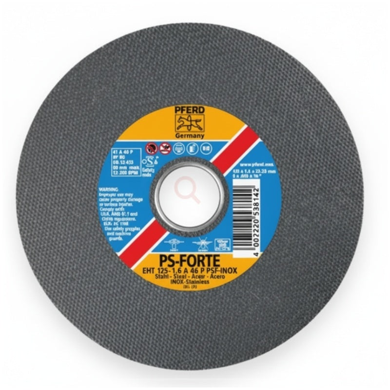DISQUES À TRONÇONNER acier/inox 125 x 1,6 x 22 (Le lot de 50 pces) - Le Comptoir du Soudeur