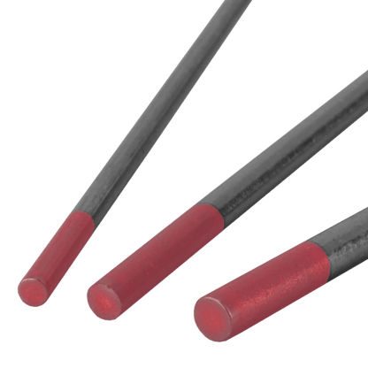 Lot de 10 électrodes en tungstène rouge - 2% de teneur en thorium - Le Comptoir du Soudeur