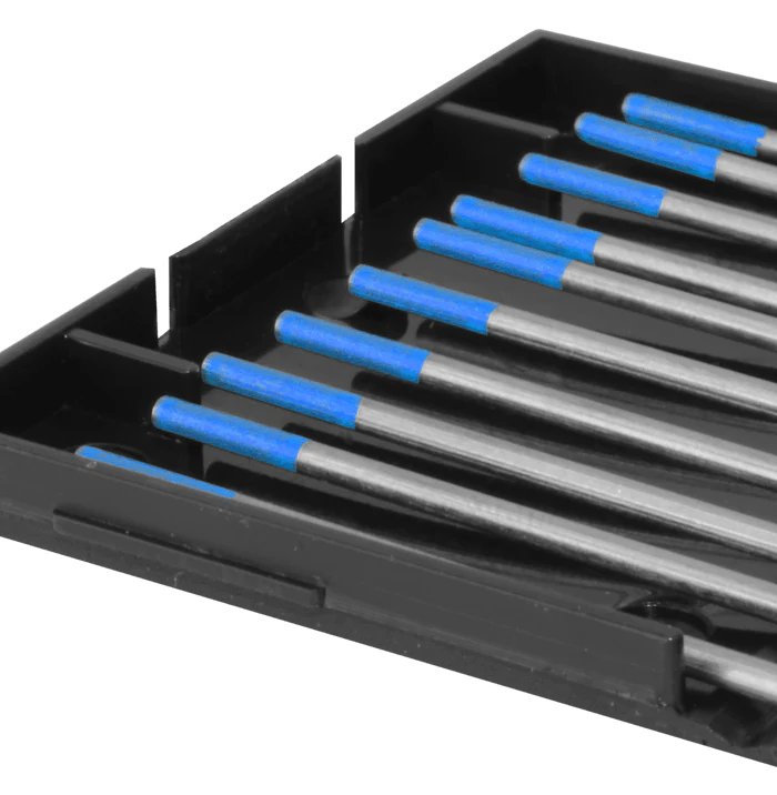 Lot de 10 électrodes en tungstène bleu 2% de teneur en lanthane - Le Comptoir du Soudeur