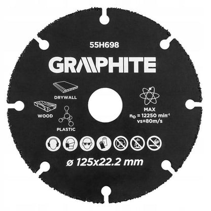 Graphite Lame pour couper le bois et le plastique 125 x 22,2 mm - Le Comptoir du Soudeur
