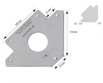 Support de soudure magnétique Spartus 33kg - Le Comptoir du Soudeur
